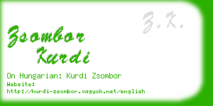 zsombor kurdi business card